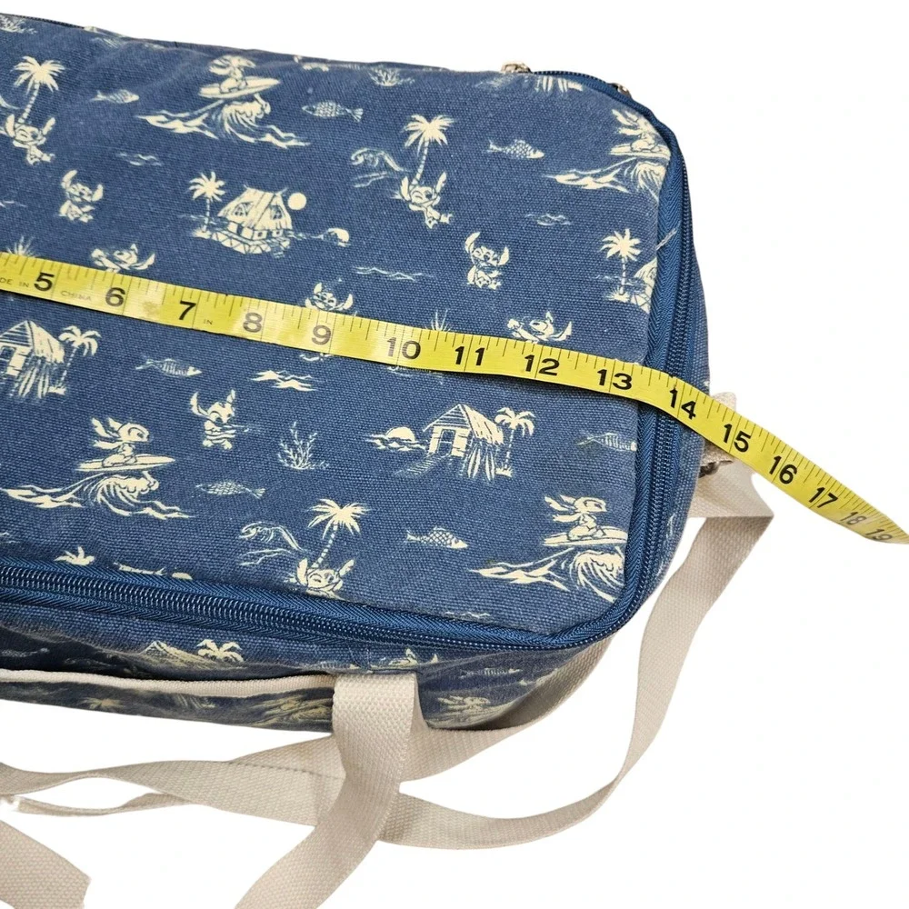 Disney Stitch Lilo & Stitch Hawaiian‎ Print Insulated Lunch Bag Tote Cooler